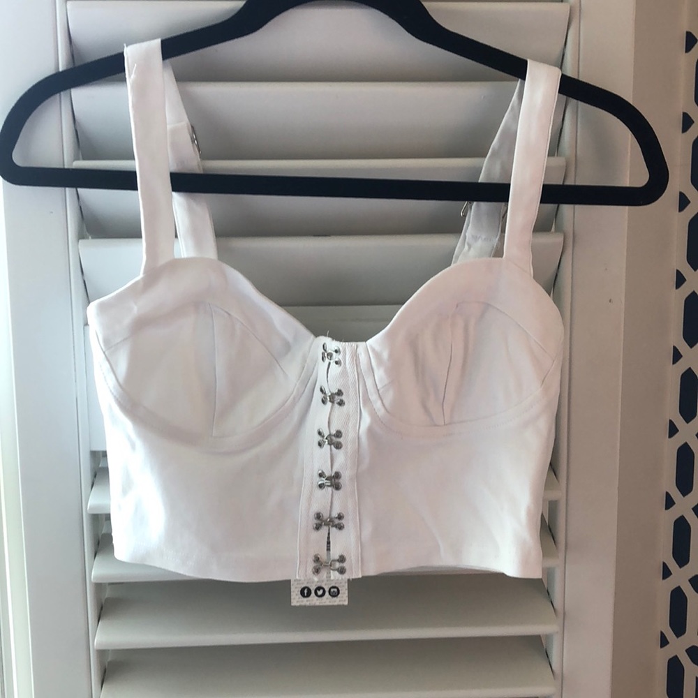 Nasty Gal “I’m Hooked” Cupped Crop Top